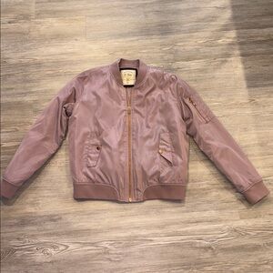 Women's Mauve Bomber Jacket